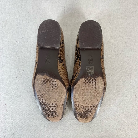 Tory Burch~Women’s “Roccia” Python Gemini‎ Link Leather Loafers/Flats~Sz 10.5 - Picture 9 of 13